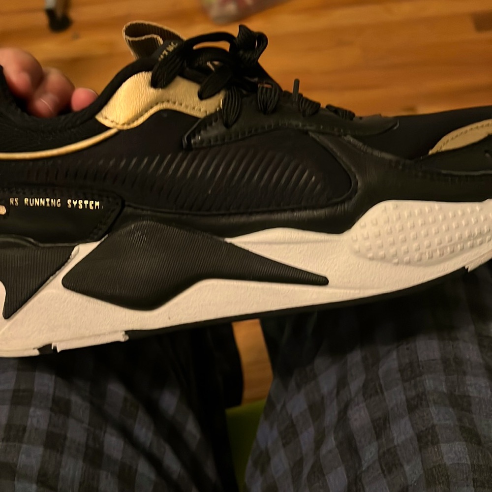 puma rs x black gold